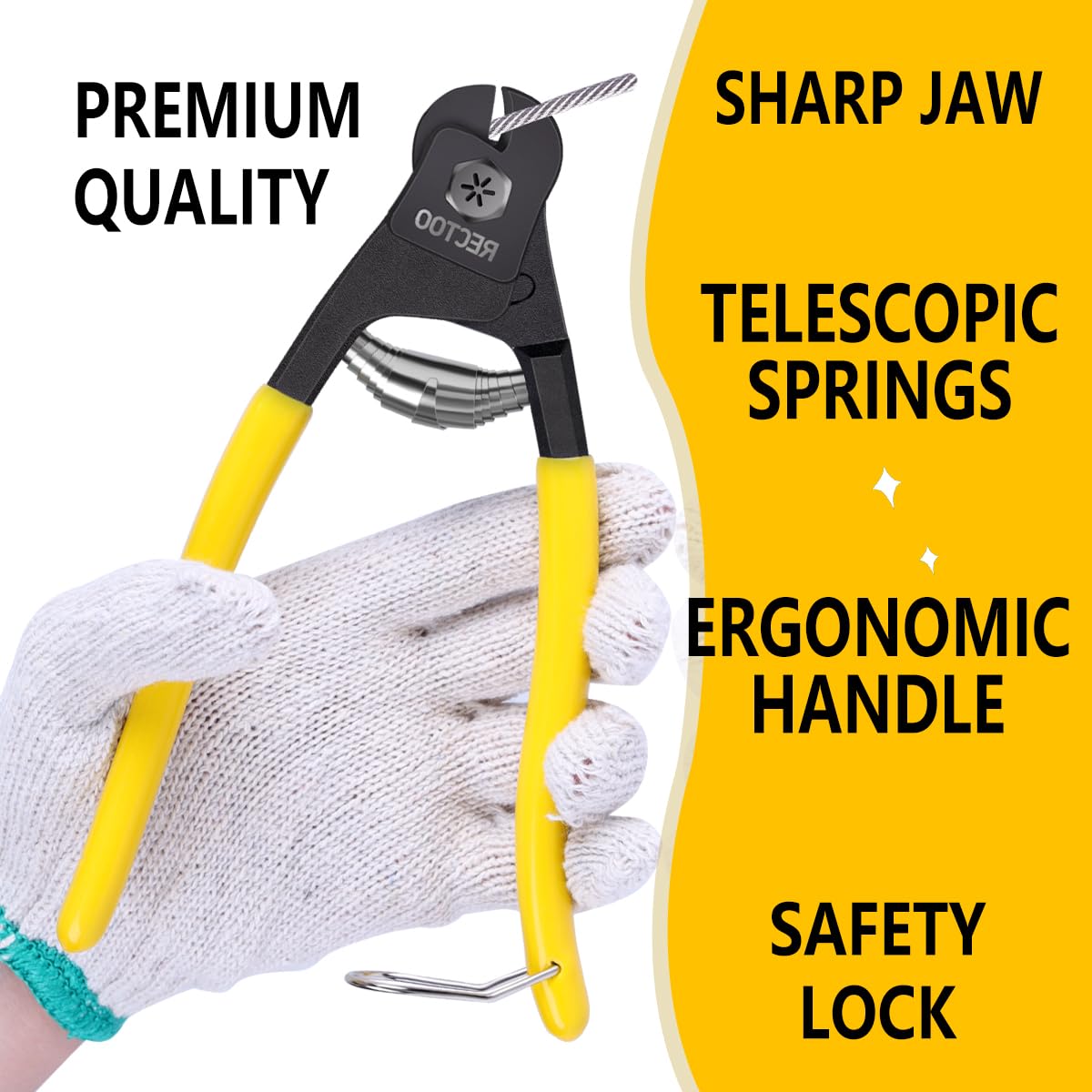 200FT 1/8" T316 Stainless Steel Cable with Cutter, 7x7 Strands Aircraft Wire Rope for Deck Railing, Stair Handrail, Porch Fence, High Strength for Indoor and Outdoor Use