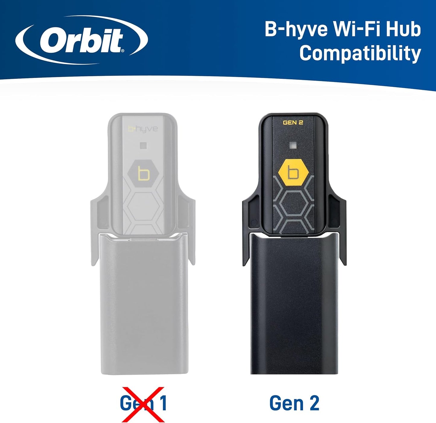 Orbit 90204Z B-hyve Gen 2 Smart Hose Watering Timer with Wi-Fi Hub