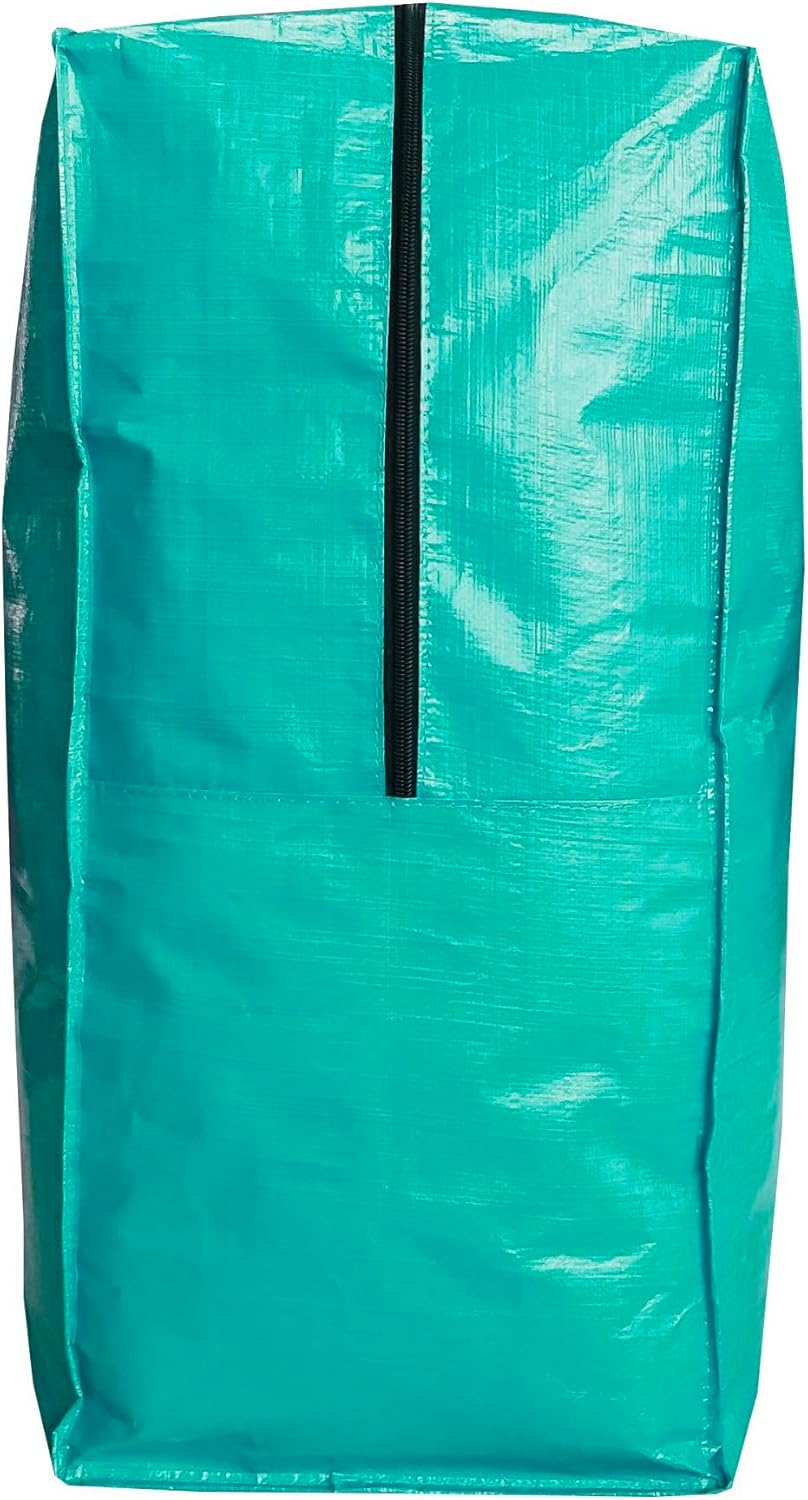 Extra Large Storage Bags, Jumbo Moving Tent Storage Bags, Foldable Big Turquoise XXL Duffle Bag for Travel,Christmas Tree Bag, 42x23x13.5inch - 2PACK