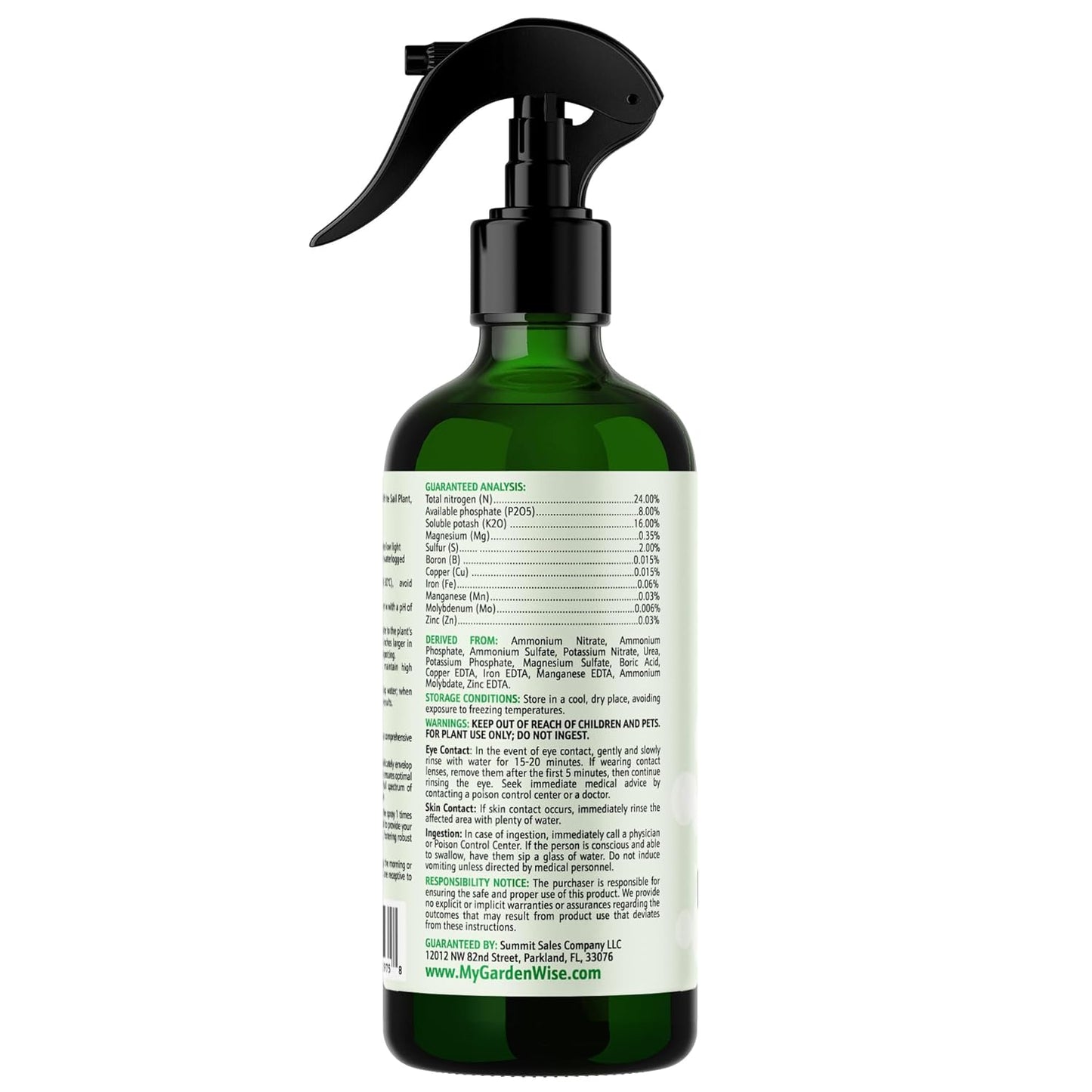 Peace Lily Foliar Spray - 3-1-2 Plant Fertilizer - Premium Spray for Indoor Plants with Essential Nutrients - Peace Lily Plant Food & Fertilizer - Ready-to-Use (16 OZ)