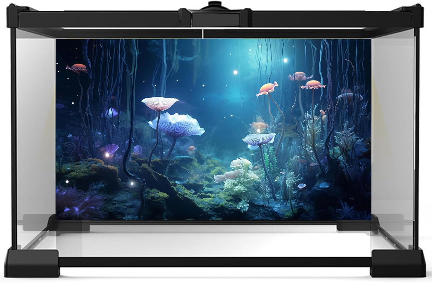 Aquarium Background Surreal Underwater Garden Fish Tank Background Lush Moss Aquatic Plants Tropical Style Landscape Terrarium Tank Backgrounds Under Sea World Aquarium Tank Wallpaper Poster 72x24in