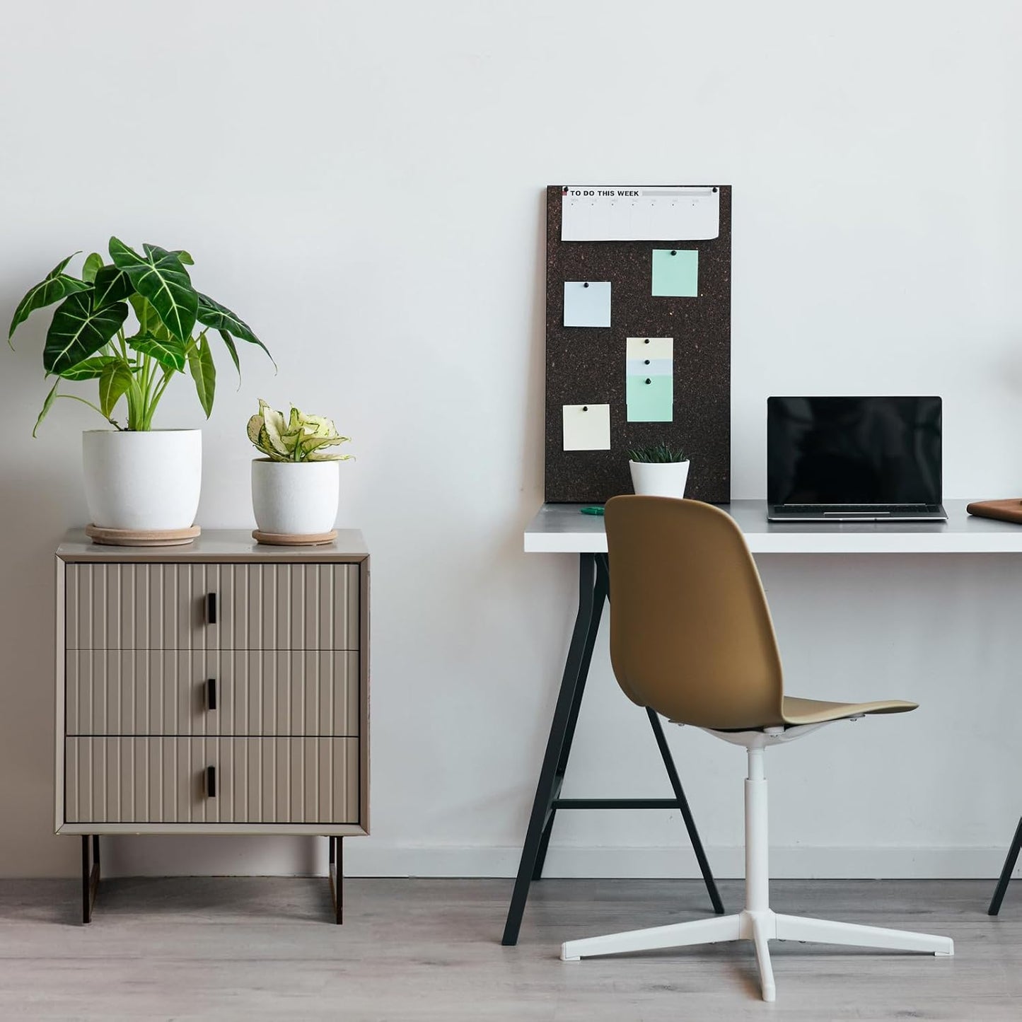 Ceramic Flower Pots Indoor-Outdoor: 7.75 Inch Large Planters with Drainage Holes & Saucer - Modern Decorative Plant Pots Ceramic for Home Gardeners (White)