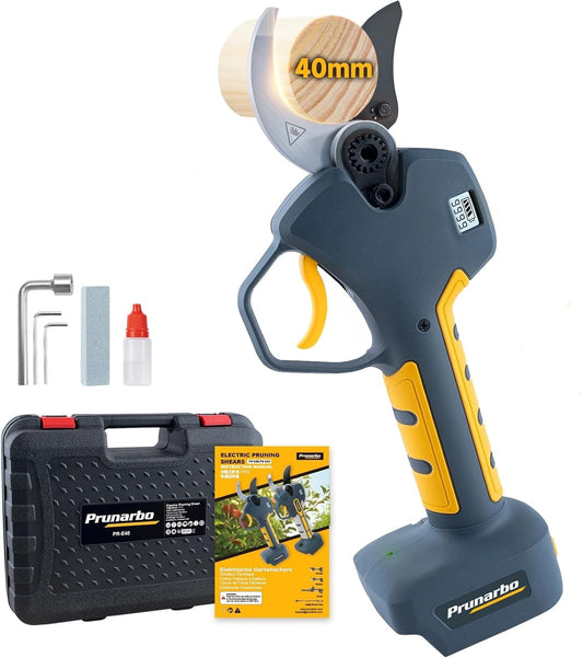 Electric Pruning Shears 40mm Compatible with Makita 18V Battery, Cordless Pruners for Gardening Heavy Duty Professional Electric Branch Cutter Tree Scissor 0.8''-1.6'' Adjustable Cutting(Only Body)