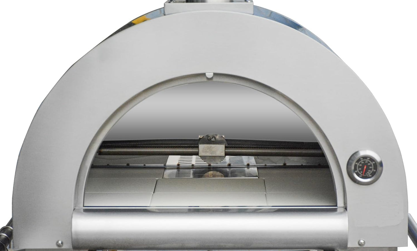 32.5 inch Propane Gas and Wood Fired Pizza Oven with Waterproof Cover, Large Stainless Steel Pizza Oven for Outdoor, Backyard and Party (Blue)