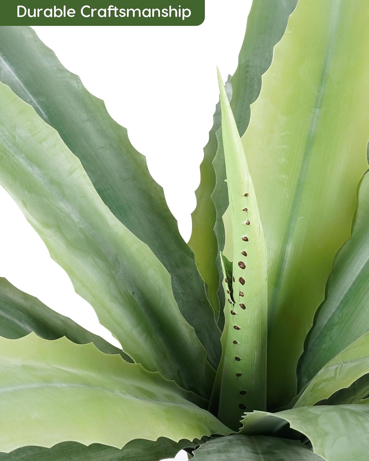 Velener 24 Inch Tall UV Resistant Artificial Agave Plant - Realistic Faux Succulent for Indoor & Outdoor Decor, Perfect for Home, Office, and Housewarming