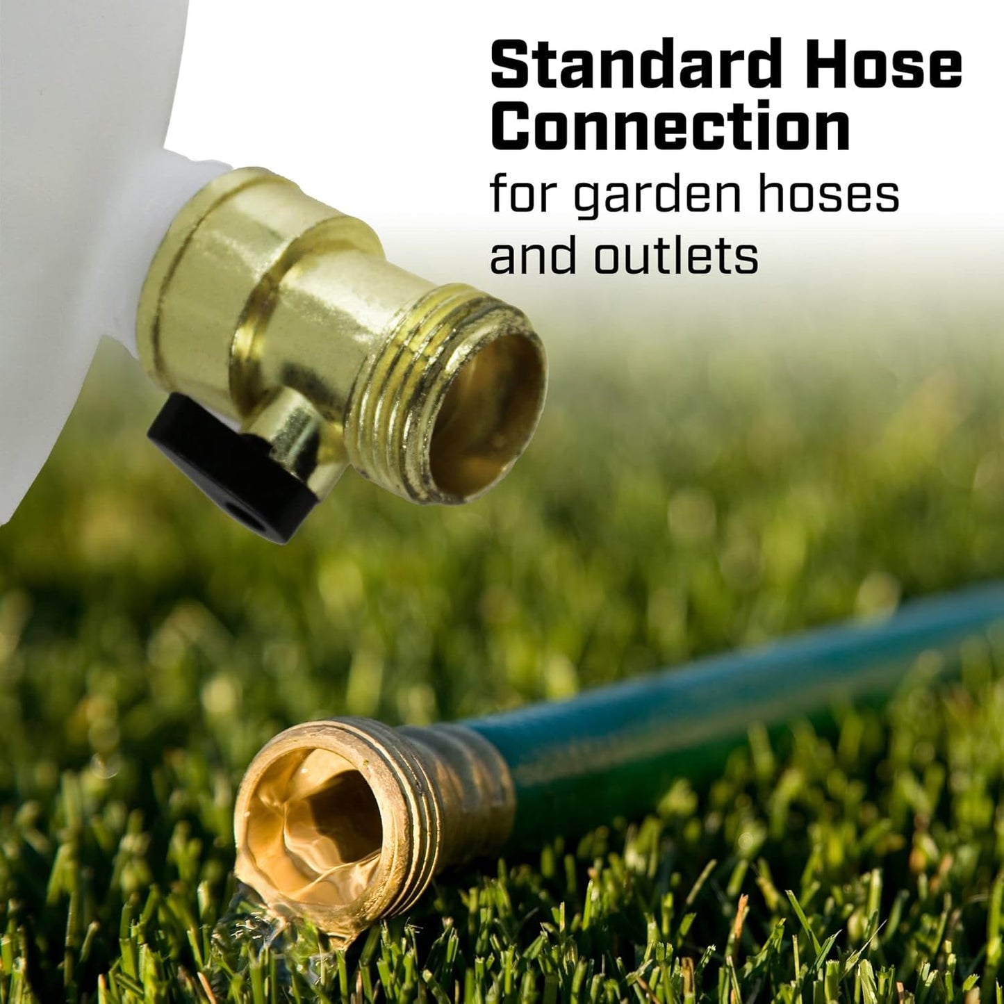 Chapin 4710 1-Gallon HydroFeed in-Line Fertilizing Injection System for Sprinklers and Direct Hose Use, 1-Pack, Translucent White