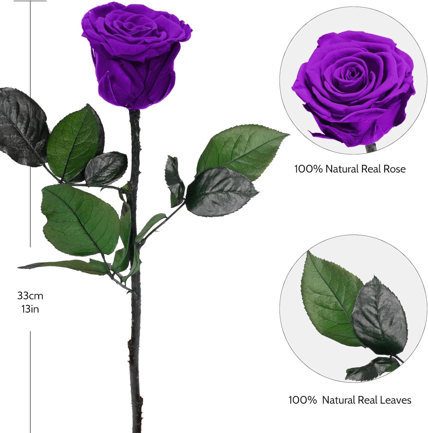 Yamonic Preserved Flowers Rose for Mom Grandma, Mom Birthday Rose Gifts for Mother, Real Flower Rose for Women, Her, Wife, Girlfriend Gifts on Valentine's Day, Mothers Day,Anniversary