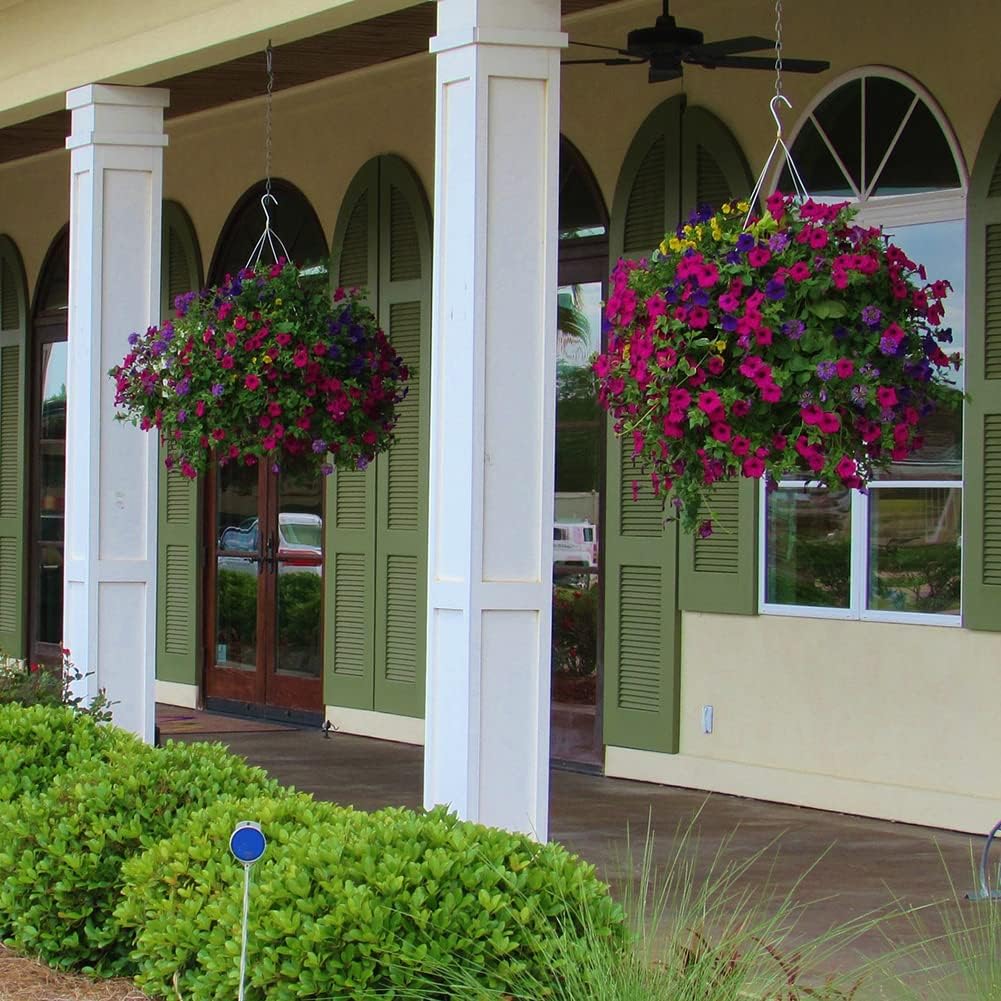 4PCS Hanging Basket Liner Coco Liner for Hanging Basket12 Inch Round Plant Basket Liners Coco Fiber Liner for Planters Coconut Coir Liner Flower Pot for Hanging Basket