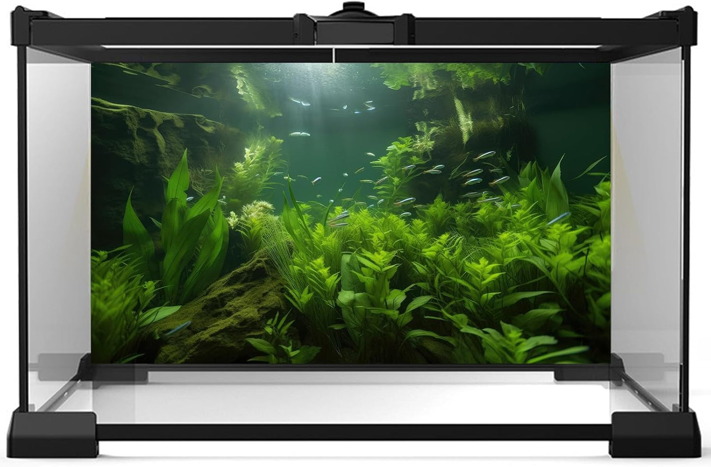 Aquarium Background Lush Aquatic Plants Seagrasses Terrarium Background Redwood Root Moss Tropical Style Green Underwater Plants Fish Tank Background Under The Sea Reptile Tank Backdrop 30x18in