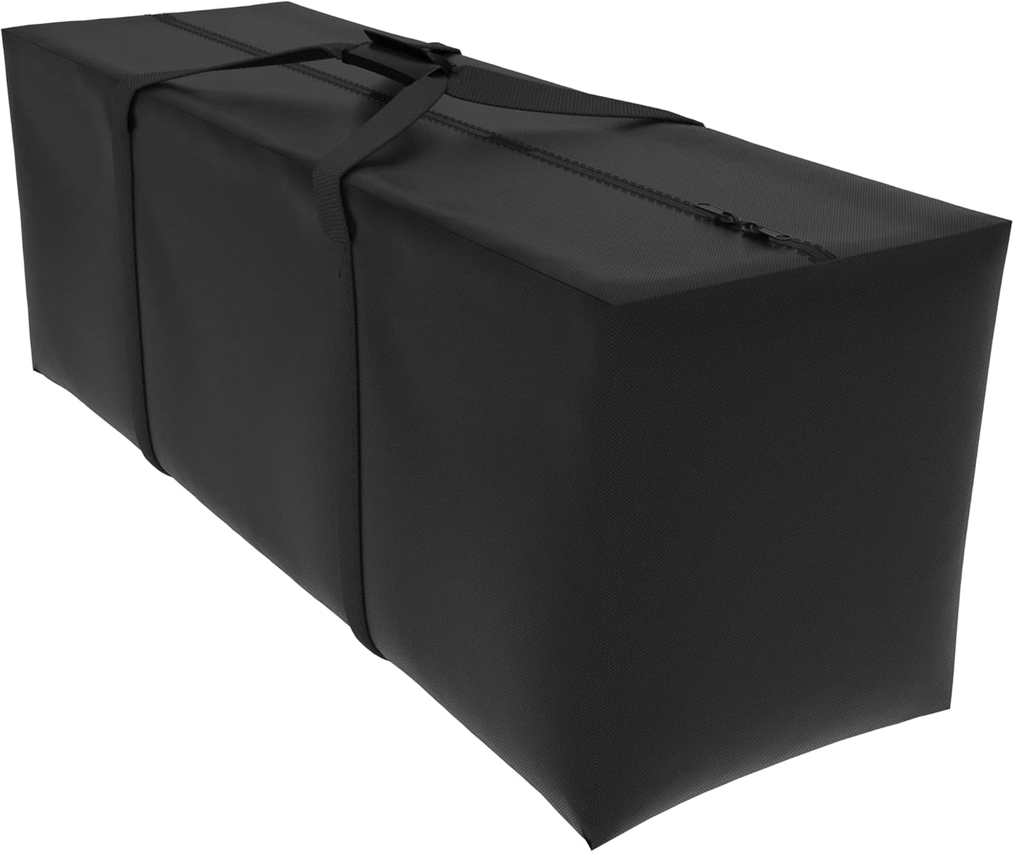 Outdoor Rectangular Cushion/Cover Storage Bag, Protective Zippered Storage Bags with Handles, 60"X20"X28" Black