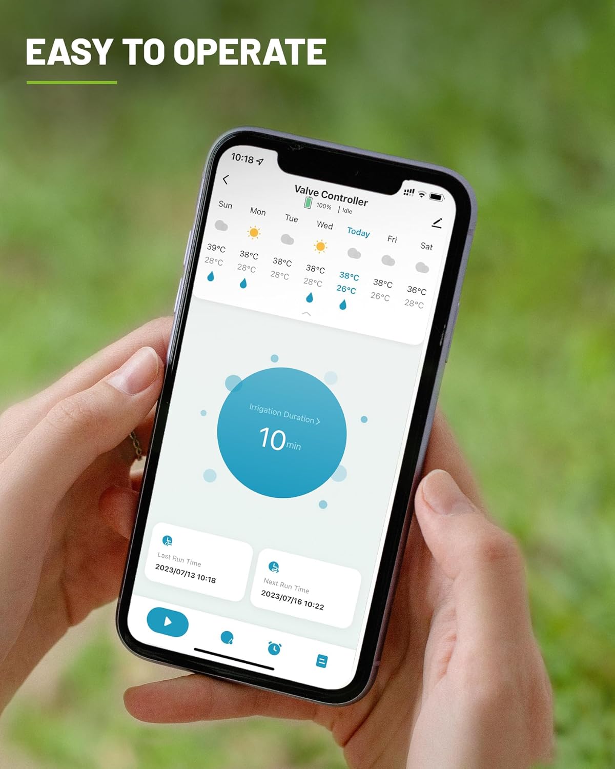 RAINPOINT Sprinkler Timer, WiFi Water Timer for Garden Hose, Smart Irrigation Controller, APP Remote Control (2.4Ghz WiFi Connection)