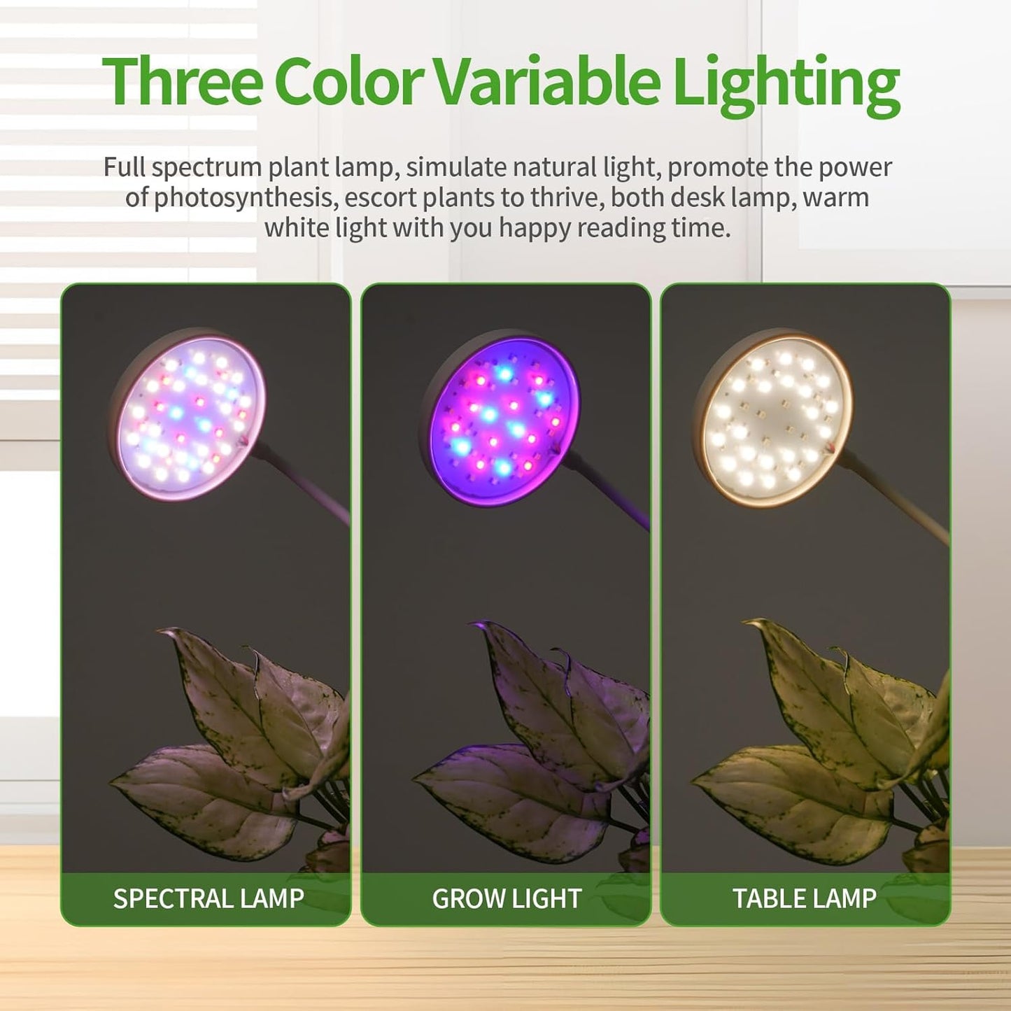 Indoor Planter Grow Light, Soil & Hydroponic Dual Mode, Automatic Timer for 3H/9H/12H, Full Spectrum 9 Dimmable Levels, Plants Germination Kit for 4 Pods, Ideal for Herbs, Flowers & Vegetables (Green)