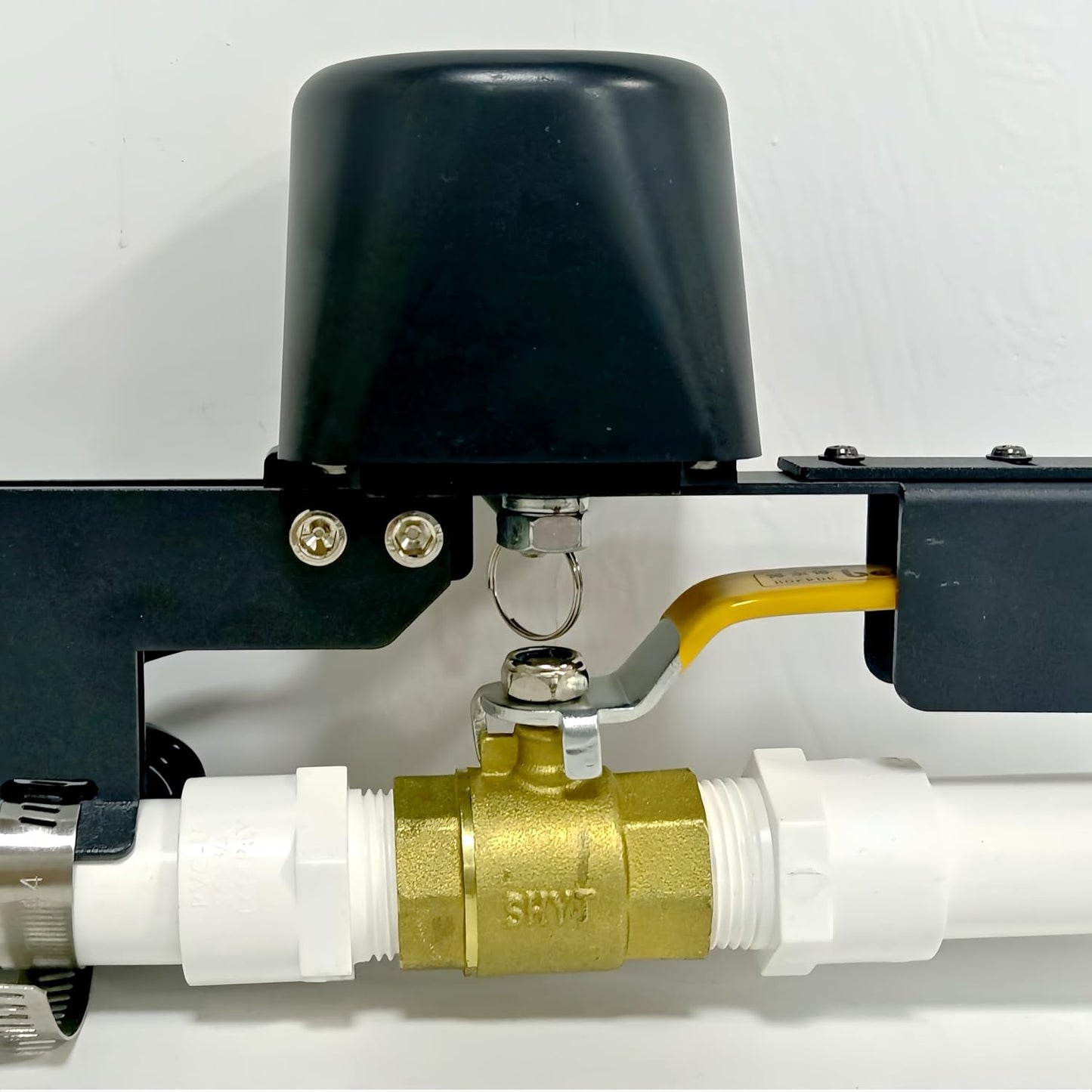 WiFi/ Bluetooth Water Shutoff Valve Timer, Automatic Tuya Smart Watering Time Ball Valve Controller Device for Garden Hose Irrigation, Tuya & Smart Life APP Control Compatible with Alexa