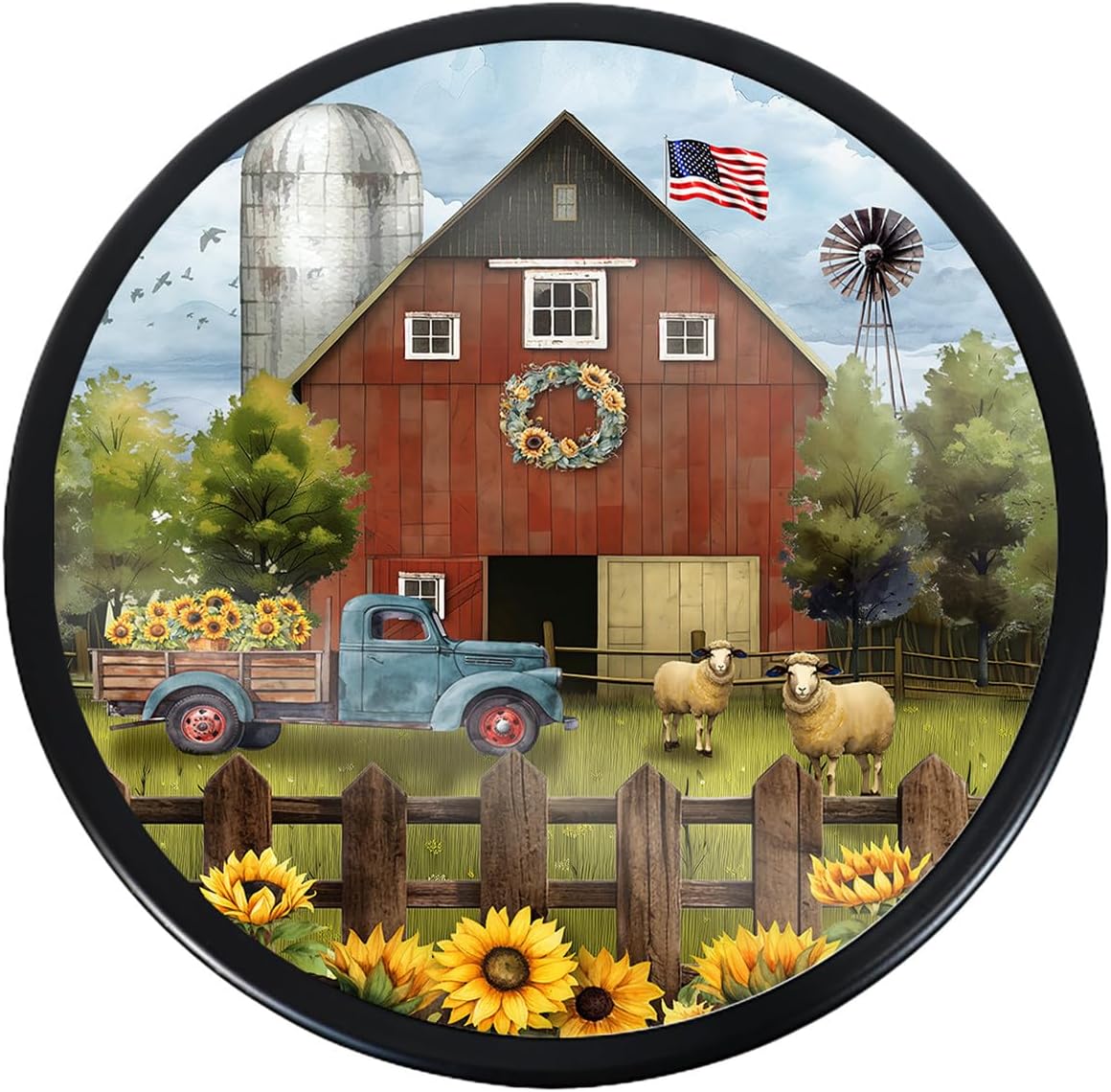 Briarwood Lane Sunflower Barn Plant Stand