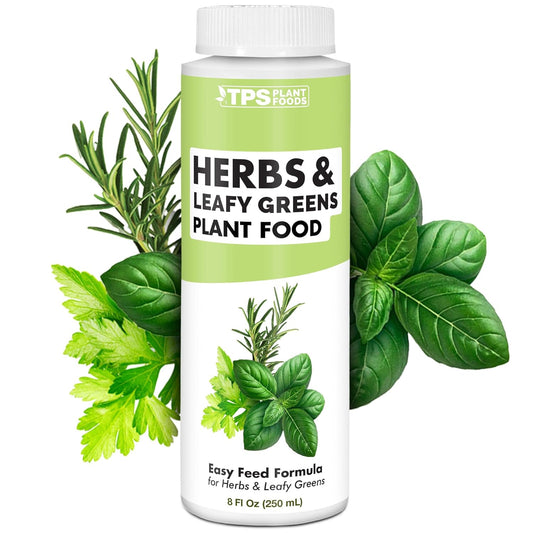 TPS NUTRIENTS Herb Plant Food for All Edible Herbs, Leafy Greens and Veggies, Liquid Houseplant Fertilizer 8 oz (250mL)