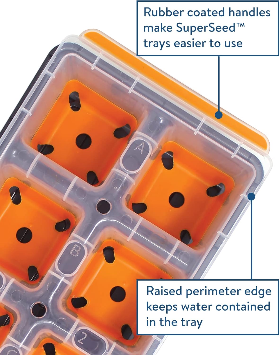 Burpee SuperSeed Windowsill Seed Starting Tray| 8 XL Cell| Seed Starter Tray|Reusable & Dishwasher Safe| for Starting Vegetable Seeds, Flower Seeds & Herb Seeds| Window Garden Seed Starting Kit| Green