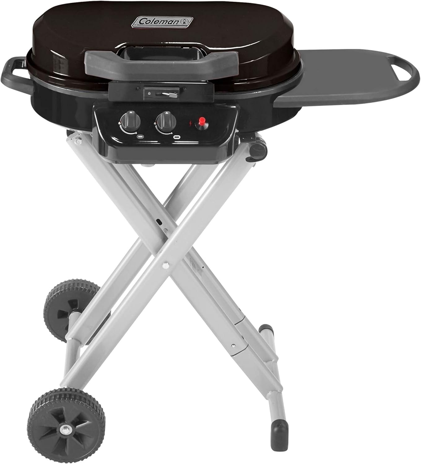 Coleman RoadTrip 225 Portable Propane Grill, 2-Burner Gas Grill with Matchless Ignition & Adjustable Temperature Control, 11,000 BTUs of Power for Grilling, Tailgating, Camping, BBQ, & More