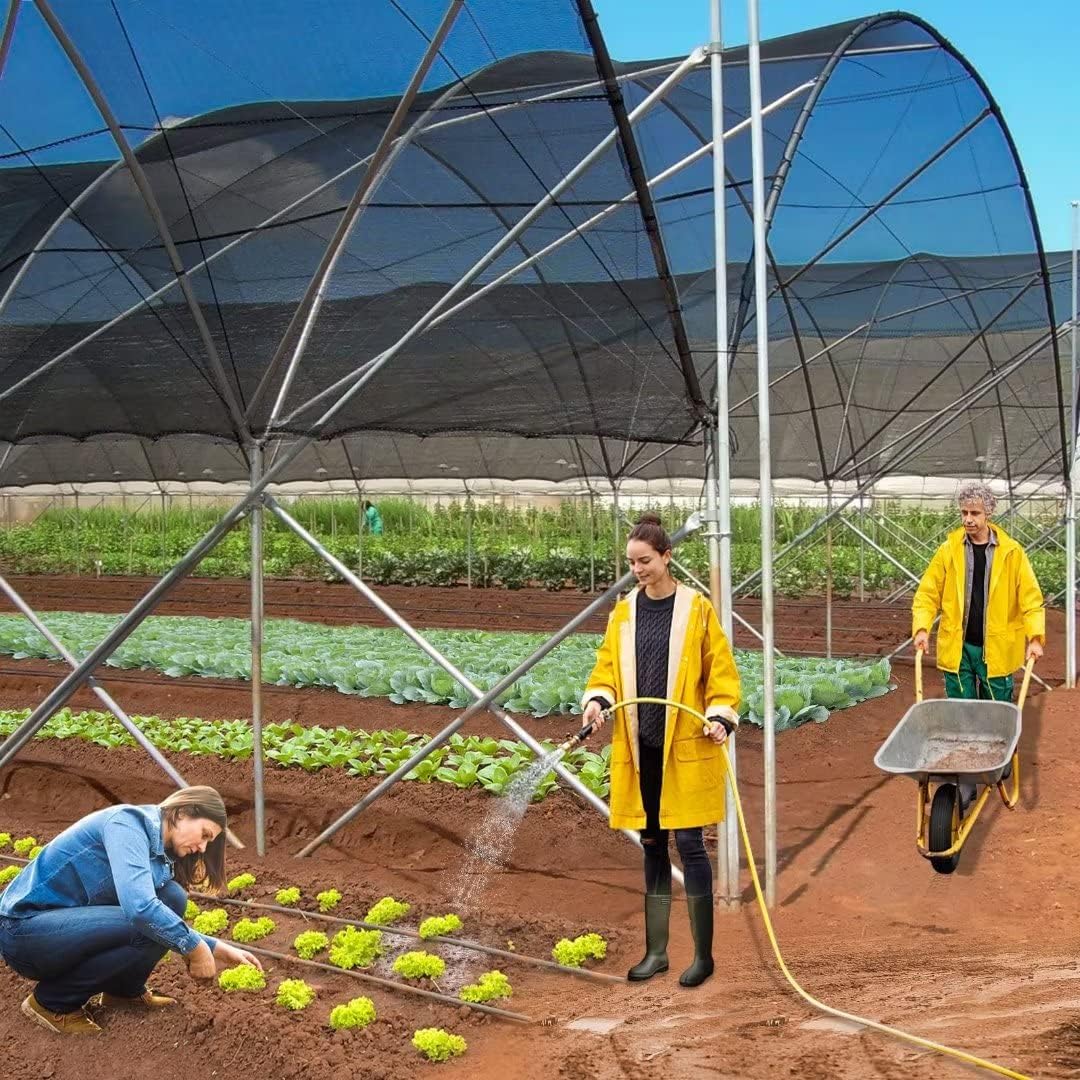 QLOFEI Shade Cloth for Patio, 40-50% Sunblock Mesh Tarp Shade Cloth with Grommets, Sun Shade Cloth for Garden Kennel Chicken Coop Pergola Greenhouse Plants Cover Shade Neting Cover, 4x6 FT