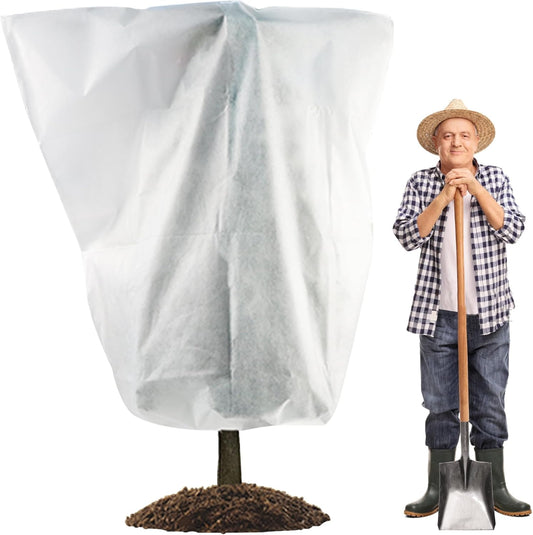 Freeze Protection Plant Cover, 84" x 72"Frost Winter Protection Tree Wrap Bag, Cold Weather Protection Cloth Cover Outdoor for Growing Season Extension and Freezing Protection