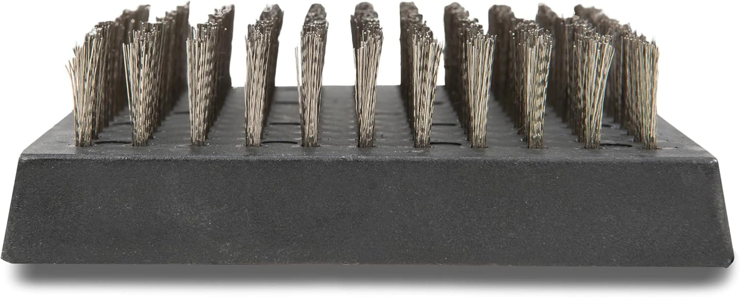 BBQ-AID 2-Pack Wire Grill Brush Replacement Heads, Grill Cleaning Bristle Brush - Screwdriver Included, for 2024 Model Grill Brush and Scraper. No Scratch Cleaning for Any Grill: Char Broil & Ceramic