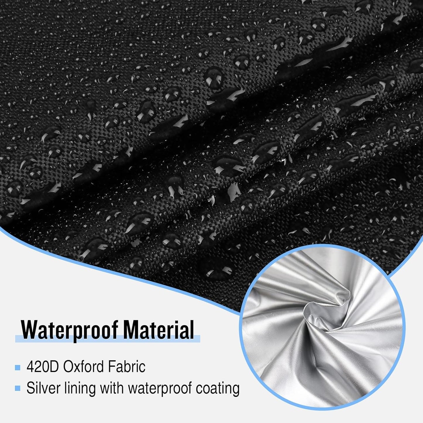 Kingling Grill Cover Fits for Big Horn Outdoors Portable Infrared Propane Gas Grill, Waterproof Protective Cover for Infrared Grill/Steak Cooker/Barbecue Propane Oven (Cover Only) - 17"x17"x15"