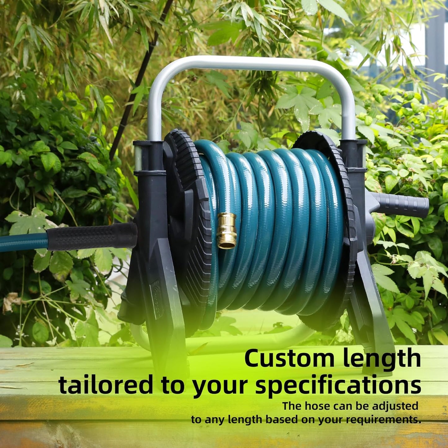 Worth Leader Short Garden Hose 3/4 in. x 2 ft. -Heavy Duty,Durable,Lightweight,Male to Female Fittings -No Kink Leakproof PVC Flexible Water Pipe -Brass Aluminum Ends for Household & Commercial -Green