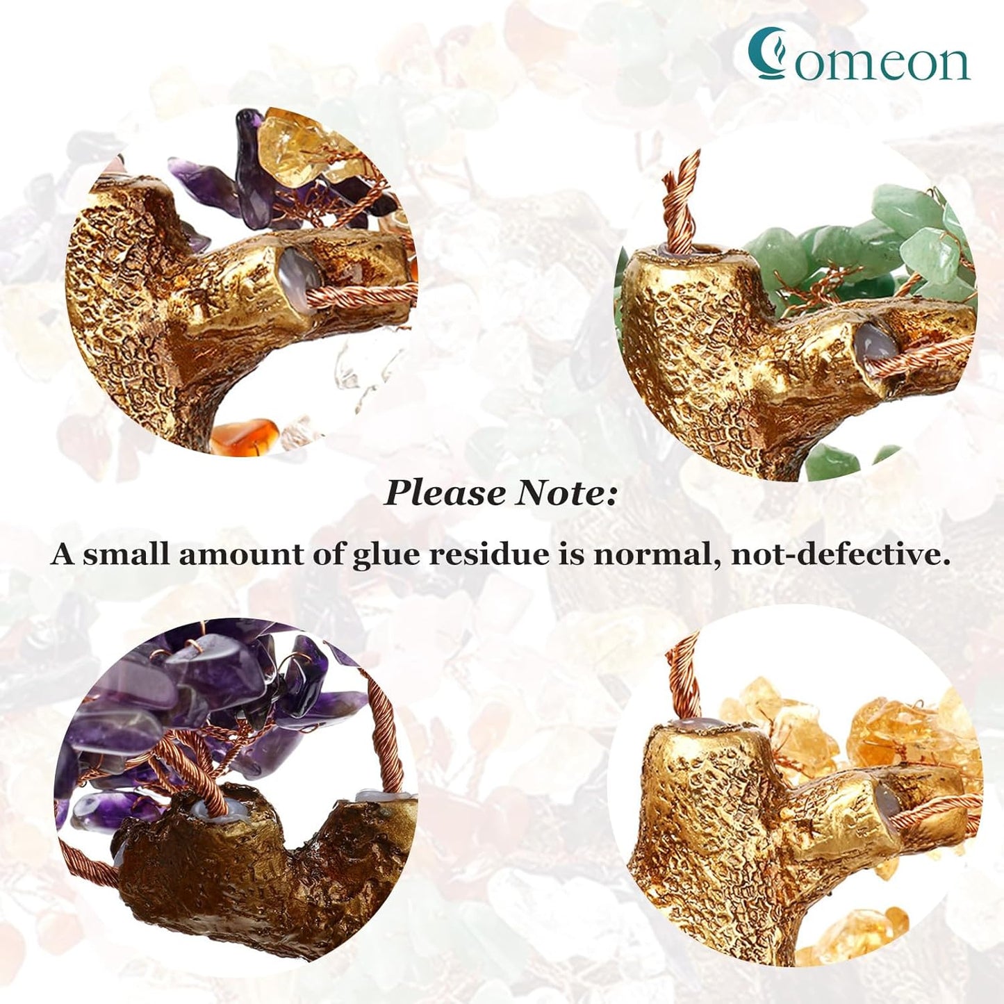 Feng Shui Money Tree Large Crystal Quartz Lucky Tree Gem Tree for Office Home Feng Shui Decoration for Wealth/Fortune and Luck (Aventurine)