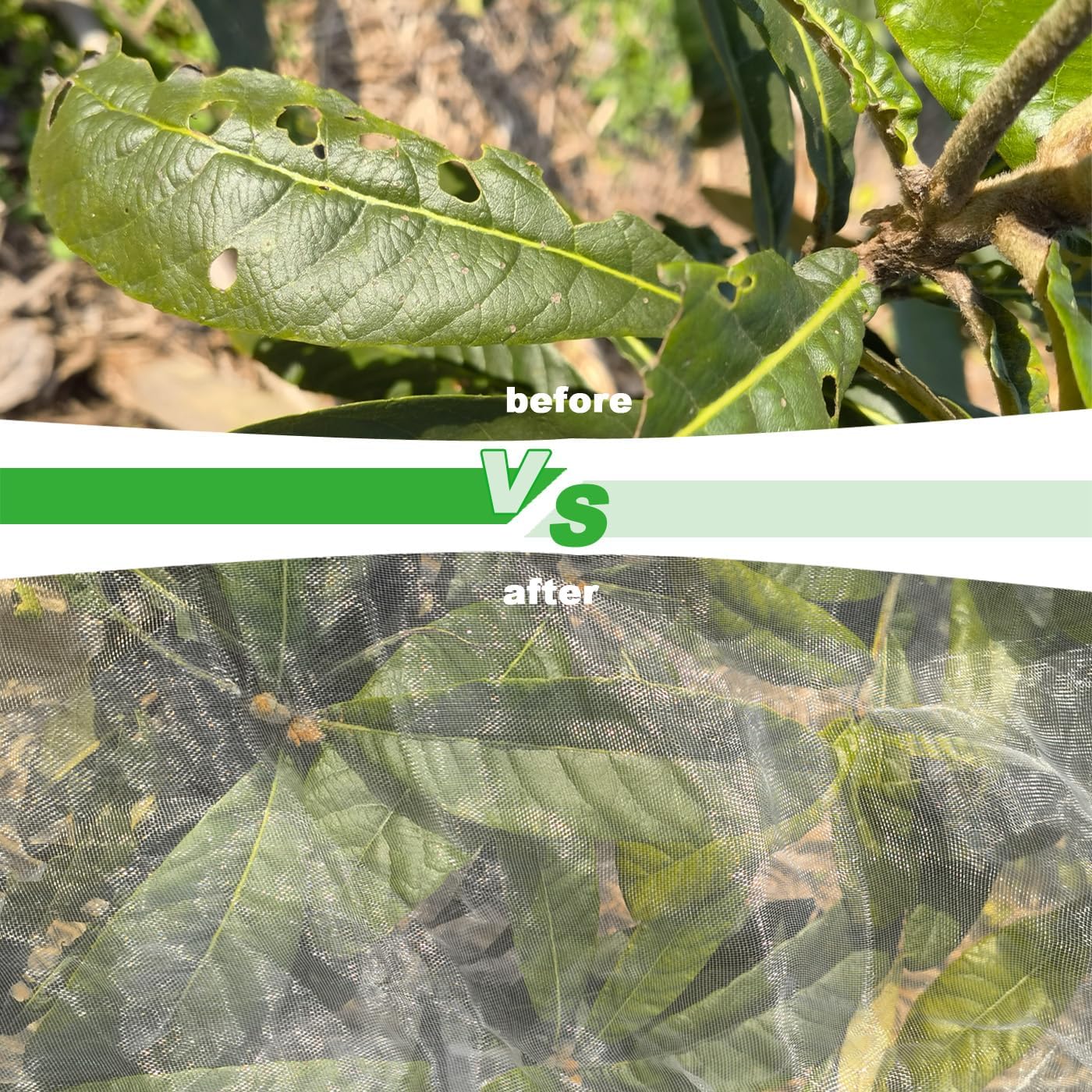 Garden Plant Covers Bags with Drawstring, 4 Pack,5.9x3.9Ft Mesh Plant Covers, Insect Bird Barrier Mesh, for Trees & Shrubs &Garden Plant Protection