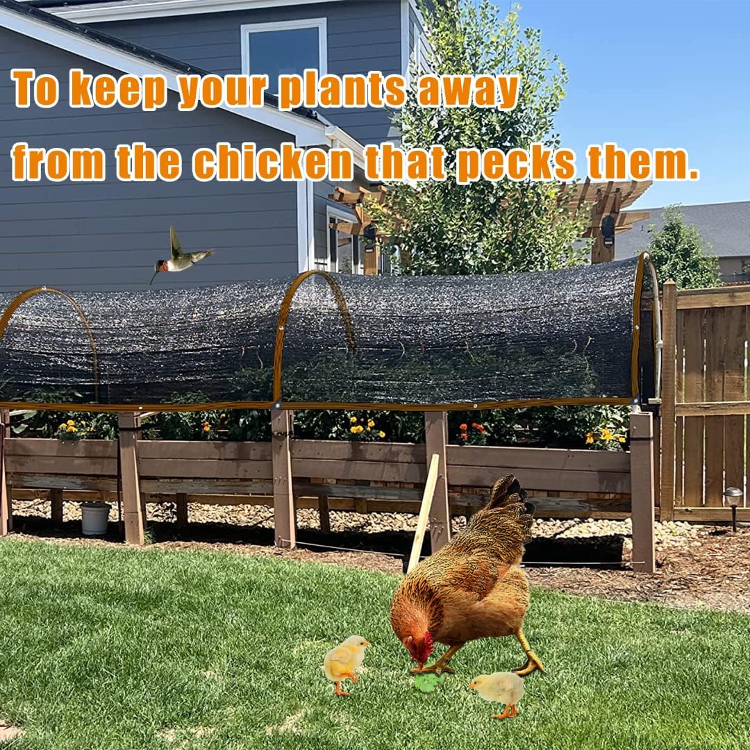 QLOFEI Shade Cloth - for Plants Greenhouse, 70% Sunblock Shade Sails -for Outdoor Garden Pergola Patio Lawn Sun Shade Cloths for Kennel Chicken Coop Easier to Hang Plant Shade Net Cover