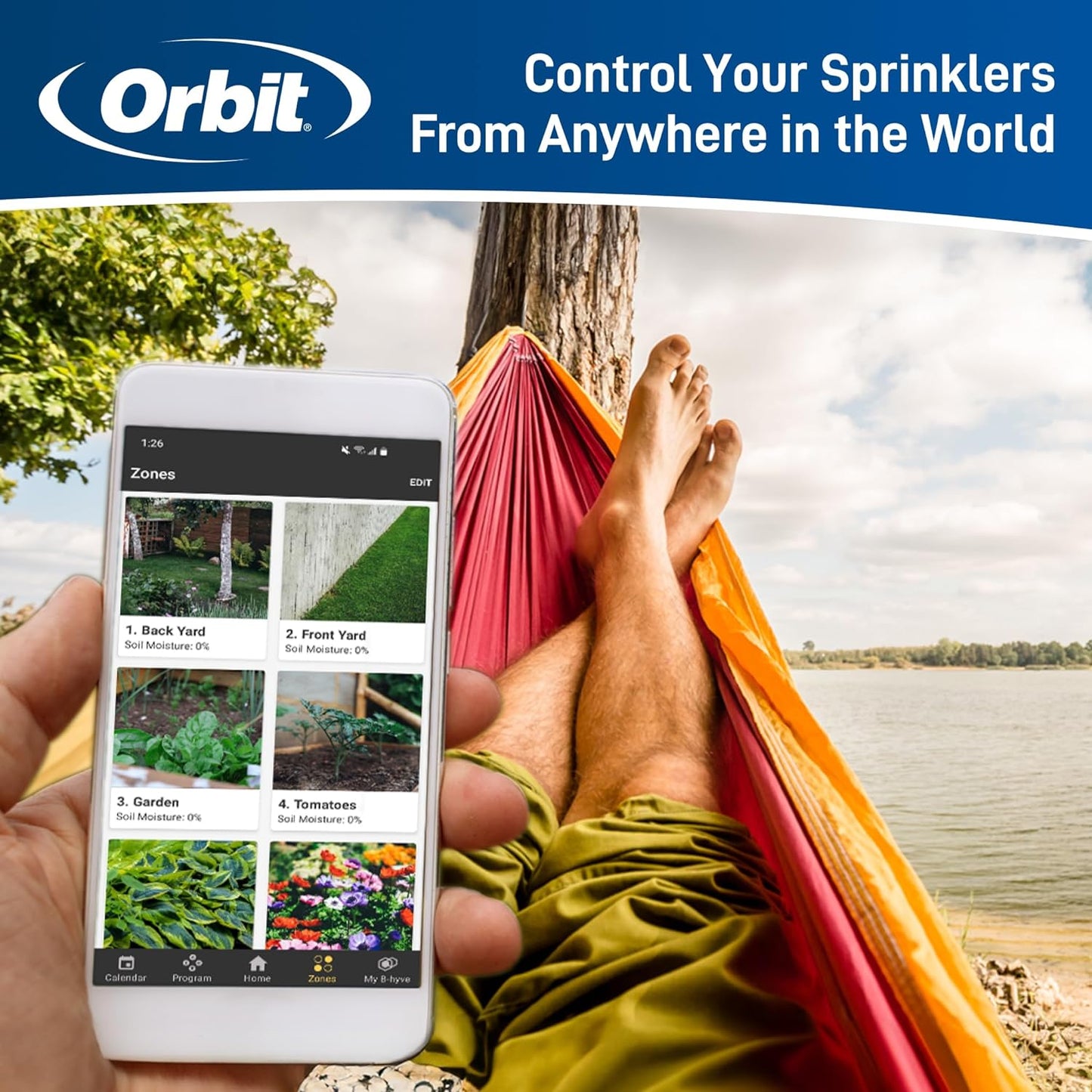 Orbit 57915 B-hyve 4-Zone Indoor Smart Sprinkler Controller