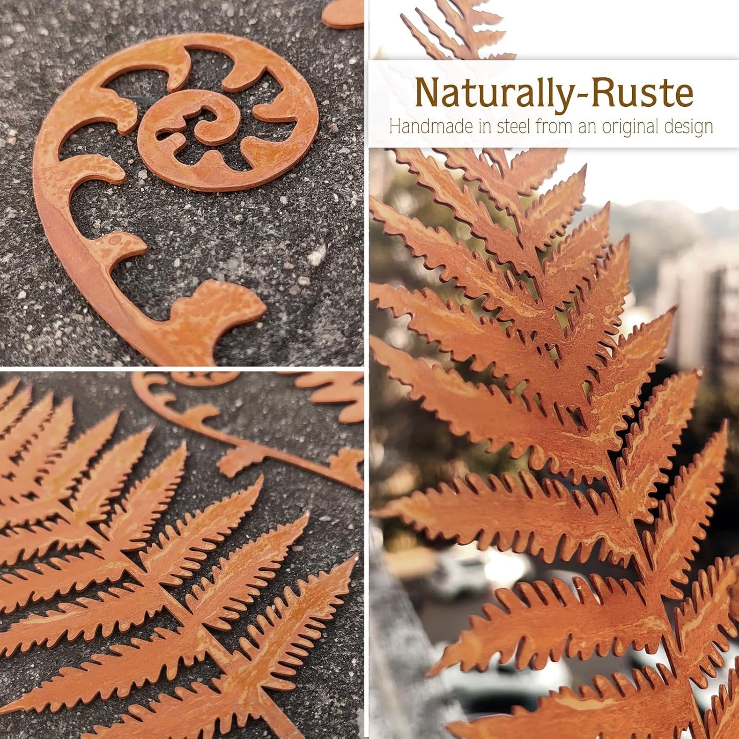 Metal Flowers for Outside,Garden Stakes Decorative,Flower Bed Decor Plant Stakes,Garden Statues Outdoor Clearance,Metal Yard Art Outdoor,Plant Decorations for Pots