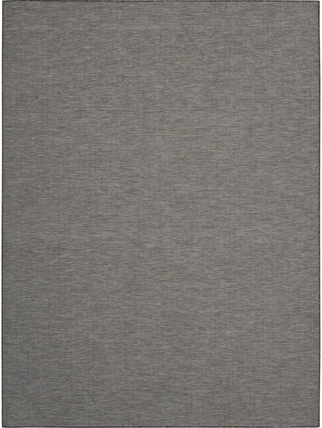 Nourison Positano Indoor-Outdoor Charcoal 6' x 9' Area Rug, Easy Cleaning, Non Shedding, Bed Room, Living Room, Dining Room, Backyard, Deck, Patio (6x9)