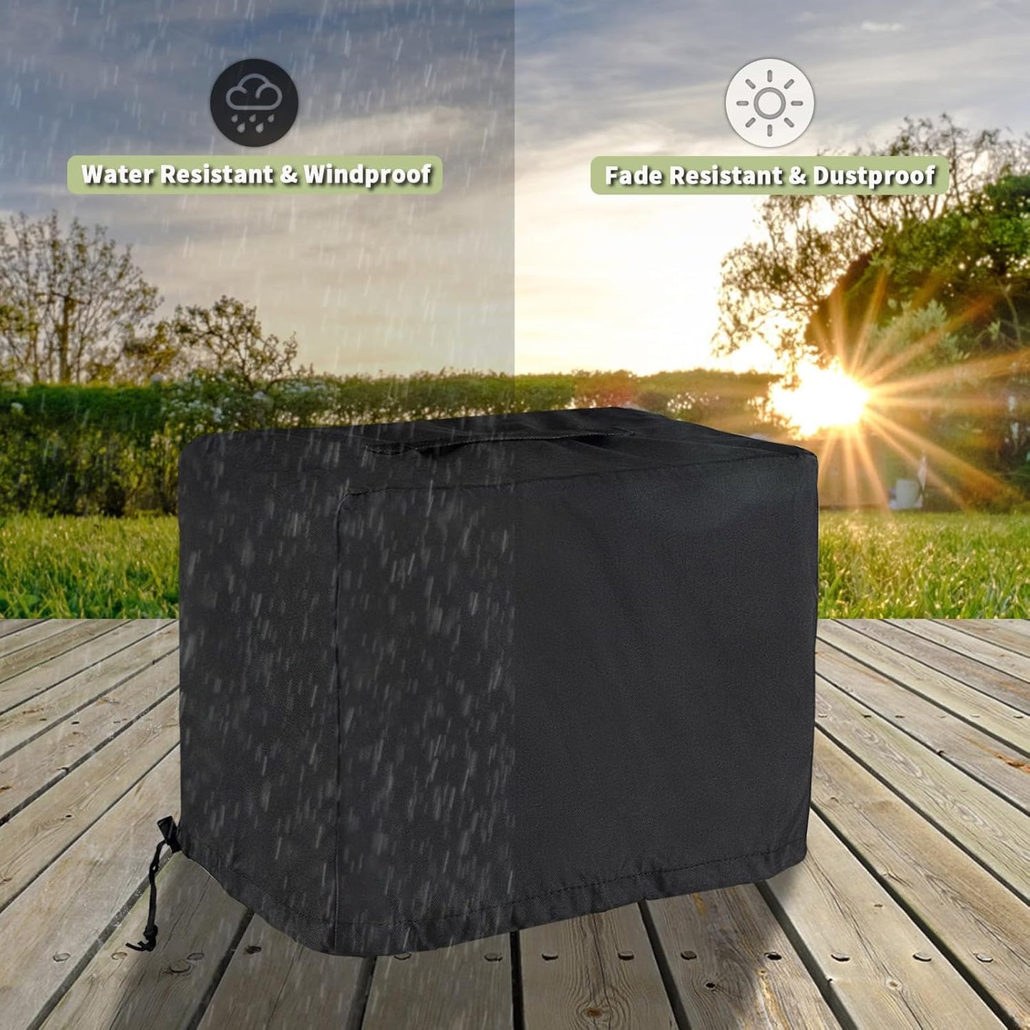 Pellet Grill Cover for Pit BOSS 10697 Table Top Wood Grill, Pellet Smoker Cover for Pit Boss Portable 150 Pellet Grill PB150PPG, Protective Cover for Portable Smoker