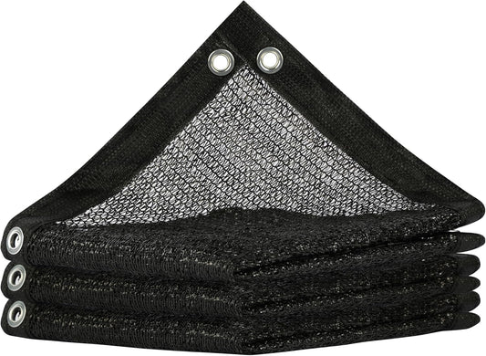 ShadeMart 50% Shade Cloth for Plant, Black 10FT x 66FT Custom Size Outdoor Shade Tarp, Shade Cover with Upgrade Grommets and Zip Ties, Netting Sunblock Net for Vegetables Flower Garden Greenhouse