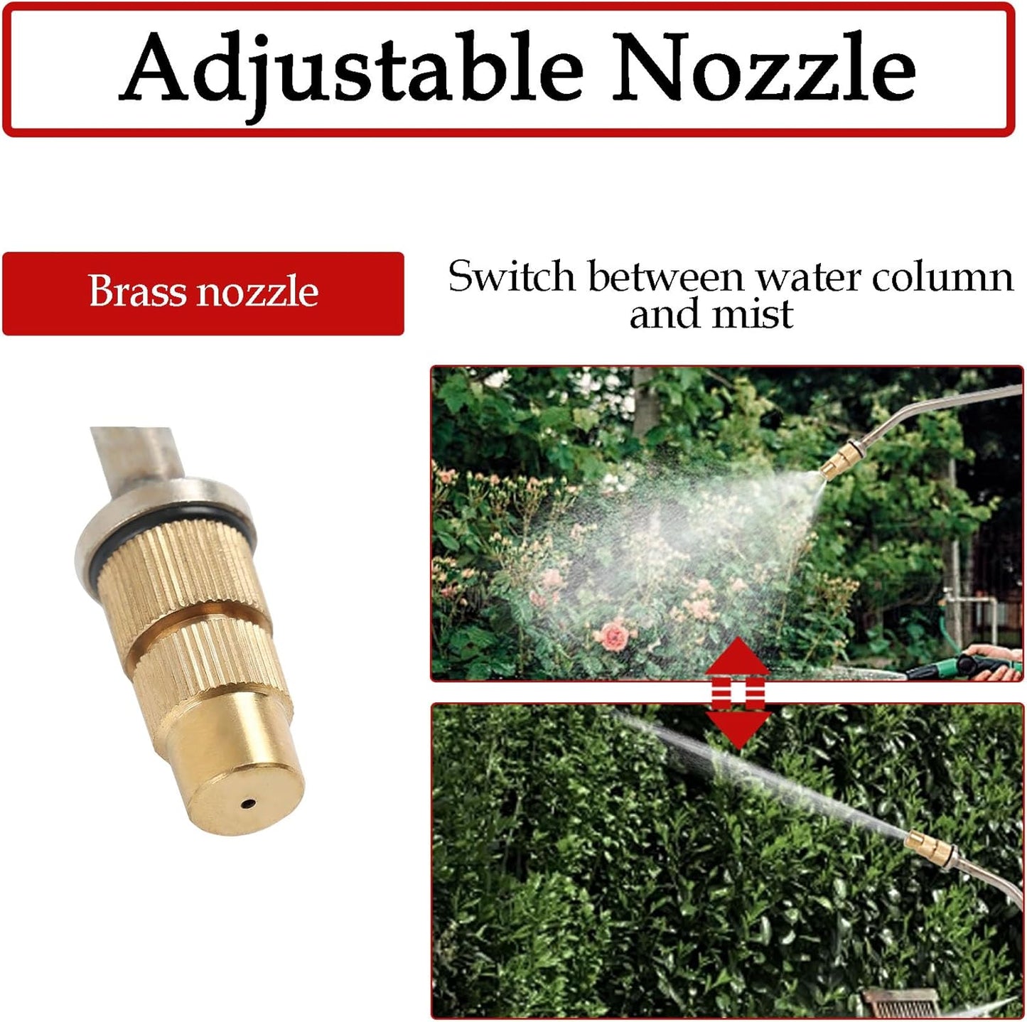 Hand Pump Sprayer Stainless Steel Sprayer for Indoor and Outdoor 3.5 Gallon Sprayer 20 in Wand 3.3 FT Hose