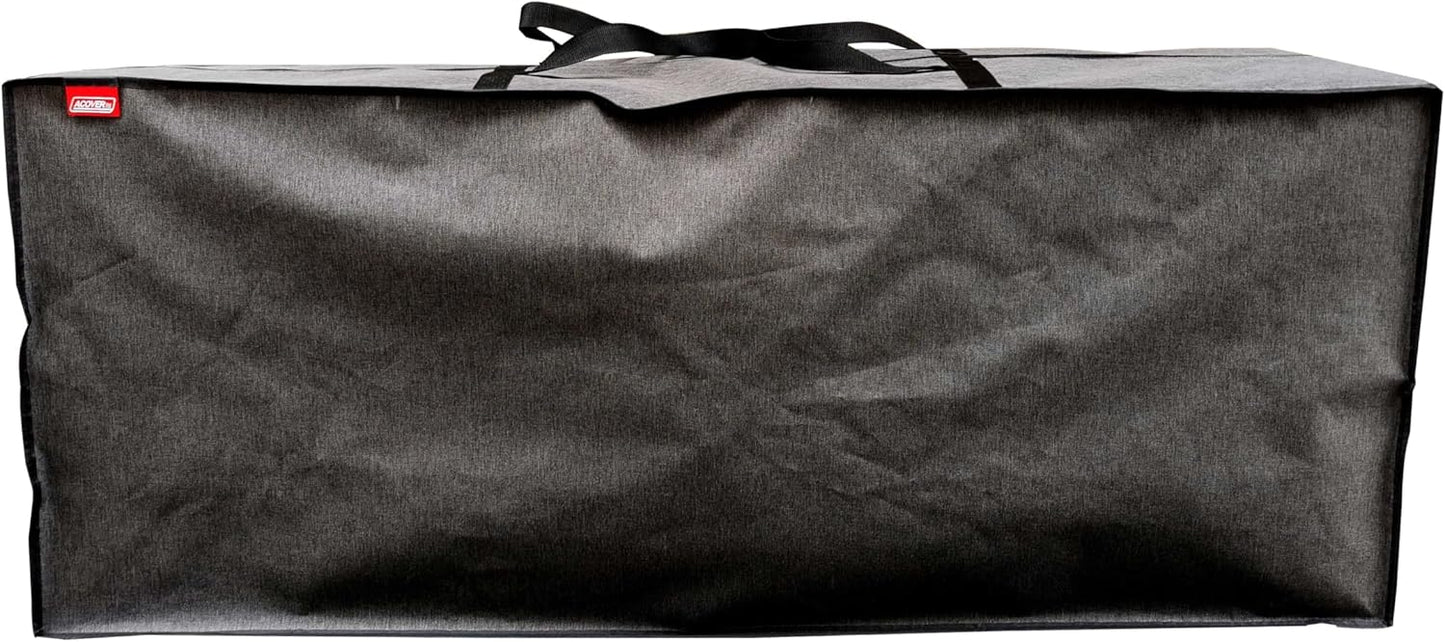 Outdoor Rectangular Cushion Storage Bag, Protective Zippered Storage Bags with Handles, 60"X20"X28" Dark Grey