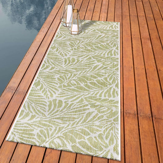 Keen Home Design Terrace Outdoor Runner Rug - 2x12 Washable Indoor/Outdoor Rug for Patio, Kitchen, Balcony, Beach, Garden, Deck and Porch, Size: 2'2"x11'10"