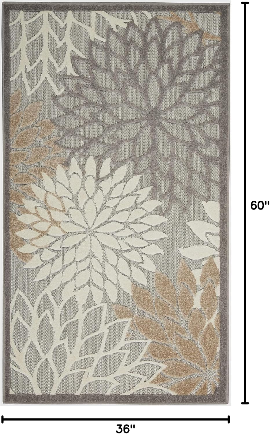 Nourison Home Aloha 3' x 5' Natural Outdoor Indoor/Outdoor Rug