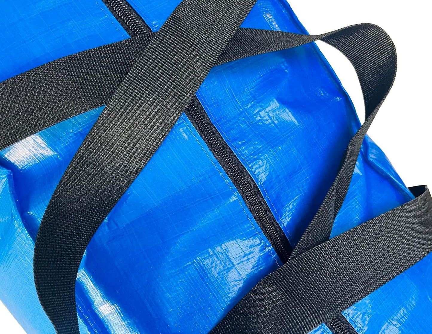 Extra Large Storage Bags, Jumbo Moving Tent Storage Bags, Waterproof Foldable Big Blue XXL Duffle Bag for Travel, 42x23x13.5inch - 4PACK