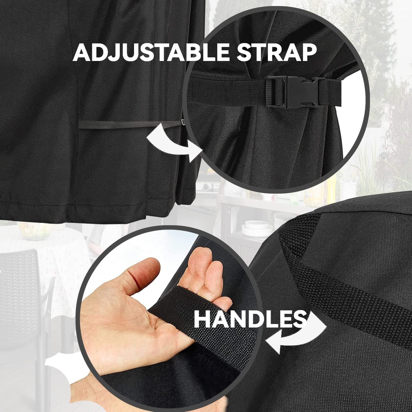 Outdoor Prep Table Cover - Heavy Duty Waterproof Cover for Ooni Medium Table and Keter Unity Small Portable Table, Compatible with 32 inch Outdoor Utility Cart and Storage Cabinet