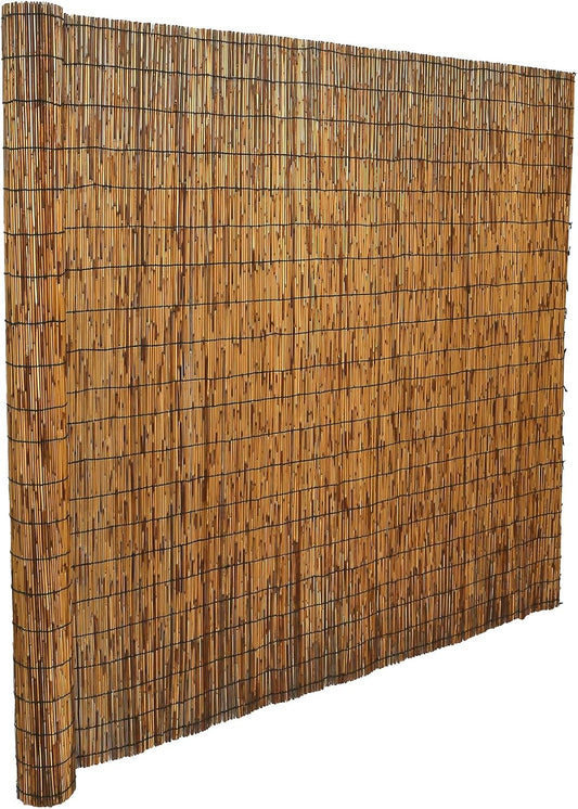 Natural Reed Fencing, Eco-Friendly Reed Fence, 4 feet High x 16.44 feet Long, Reed Screen for Backyard Patio Garden and More,Brown