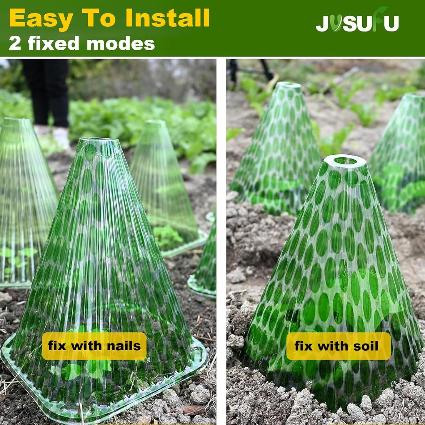 Garden Cloches for Plants,20 Pack Plant Covers Reusable Plant Bell Cover Protects Plants from Birds, Frost,Snails Etc.