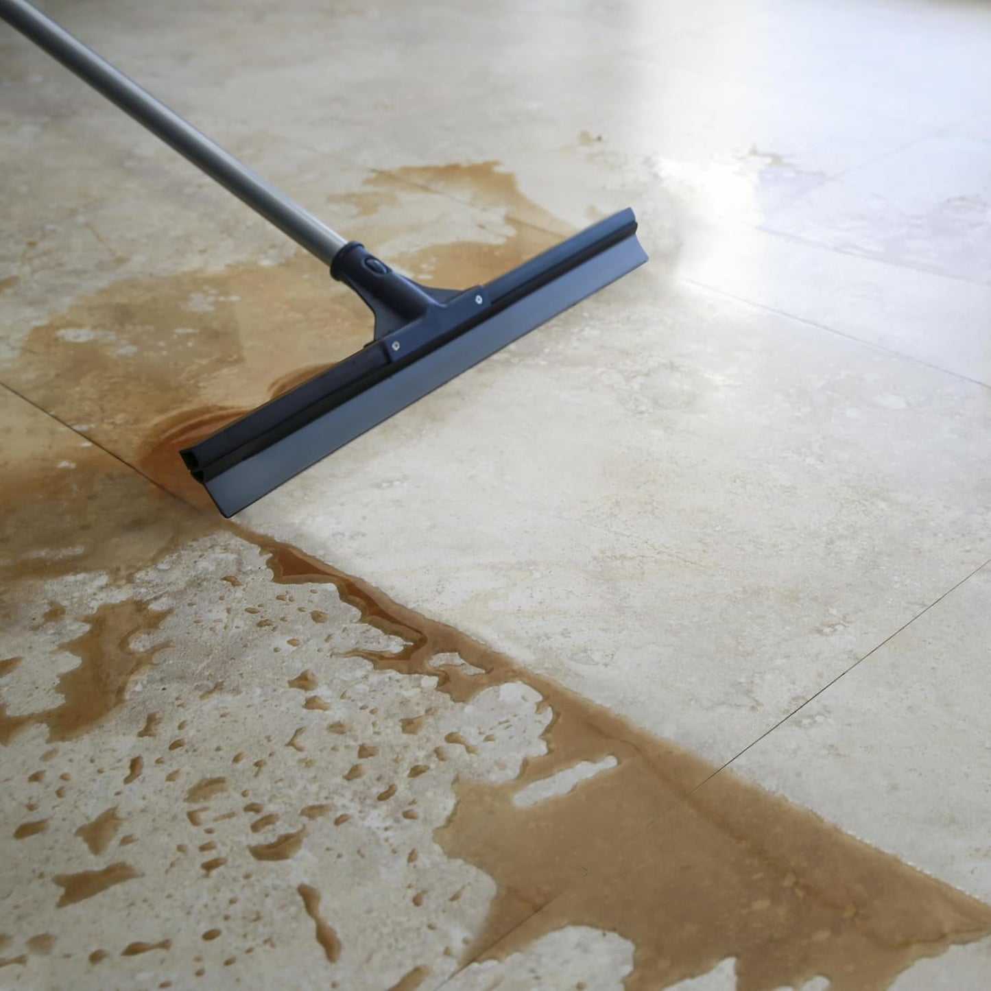 DSV Standard Floor Squeegee for Concrete Floor, 30" Large Squeegee Broom, Heavy Duty Floor Squeegee for Tile with 51.5" Handle for Garage, Deck, Bathroom, Window, Glass