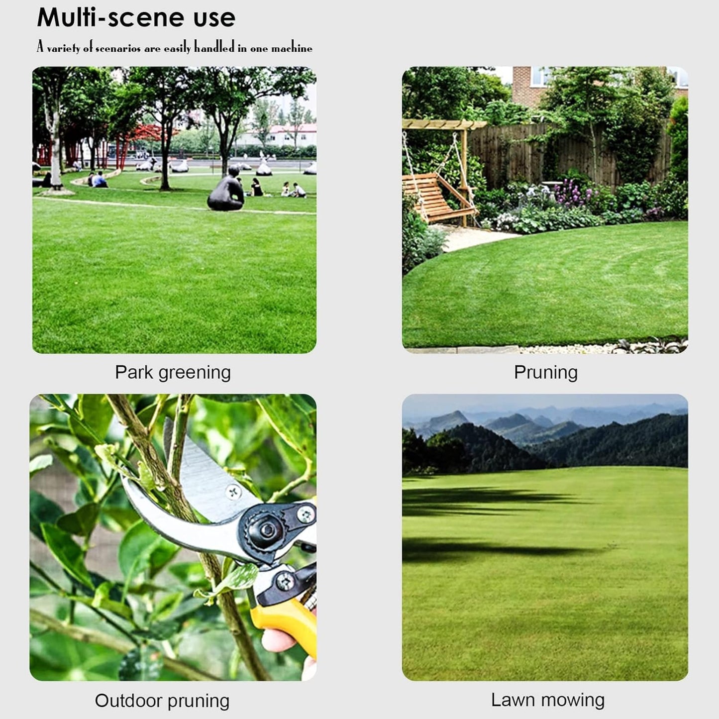 52cc 2-Stroke Weed Eater Gas Powered, 2 in 1 Gas Brush Cutter, String Trimmer and Gas Weed Wacker Hedge Edger Trimmer for Weeds and Grass, Strong Powerful Full Guard Accessories Red