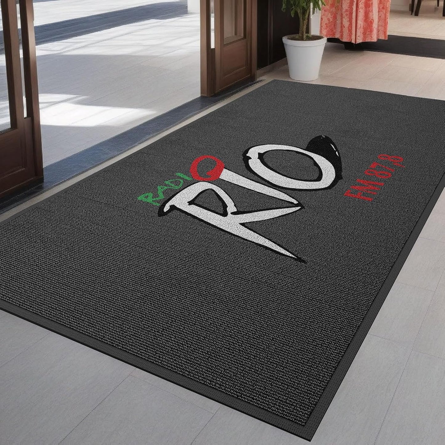 Custom Commercial Grade Doormat Floor Mat Entryway Area Rug Welcome Carpet for Business Home Indoor/Outdoor Non Slip Washable Durable