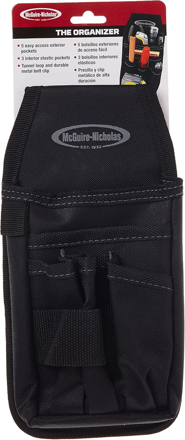 McGuire-Nicholas Mini Organizer | Mini Nylon Organizer Pocket Attachment for Tool Belt | Durable and Compact Tool Holder