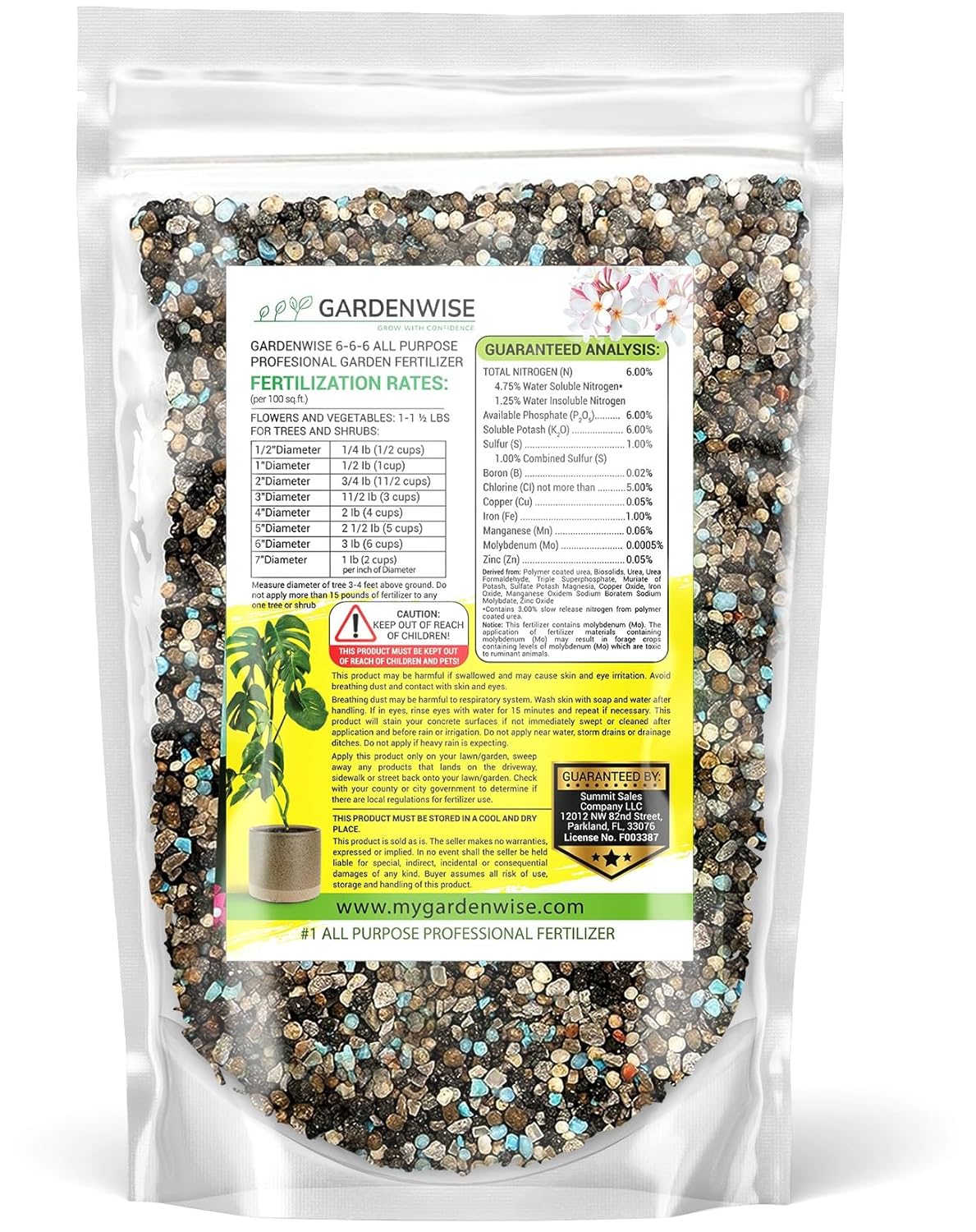 6-6-6 All-Purpose Professional Plant Food Fertilizer; Ideal for Winter Care & Spring Feeding, Perfect Balanced NPK for Indoor and Outdoor Plants (2 QUARTS)