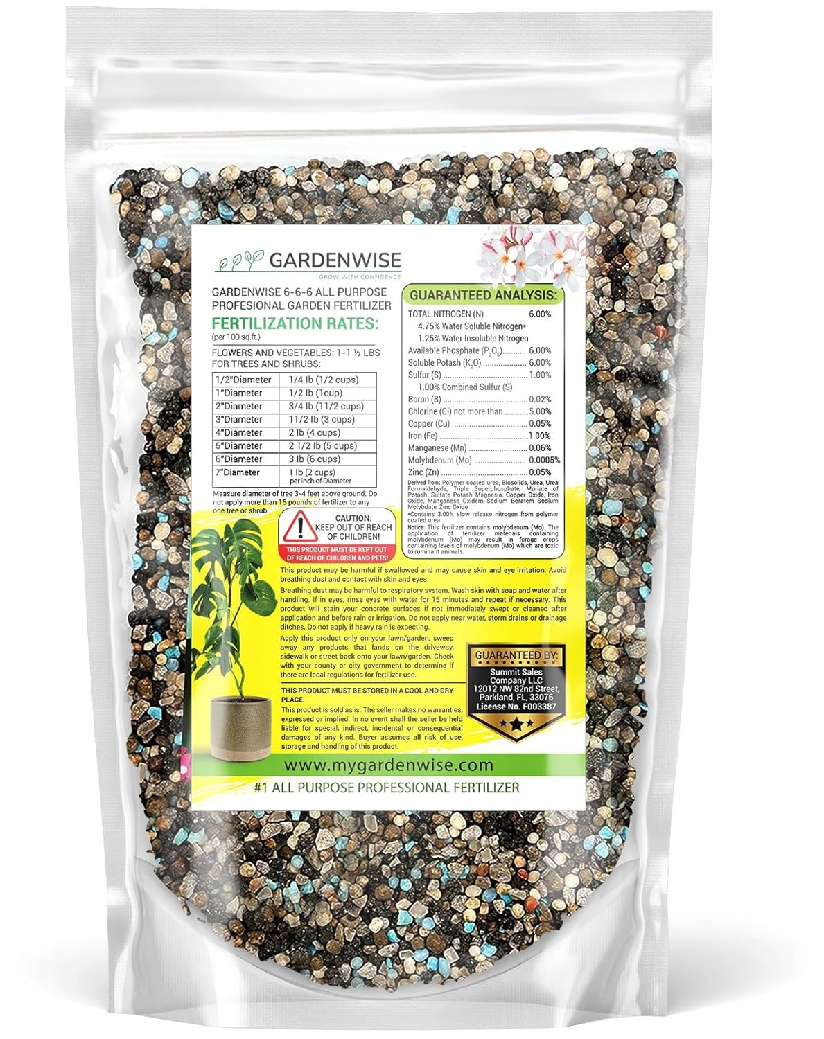 6-6-6 All-Purpose Professional Plant Food Fertilizer; Ideal for Winter Care & Spring Feeding, Perfect Balanced NPK for Indoor and Outdoor Plants (1/2 Quart)