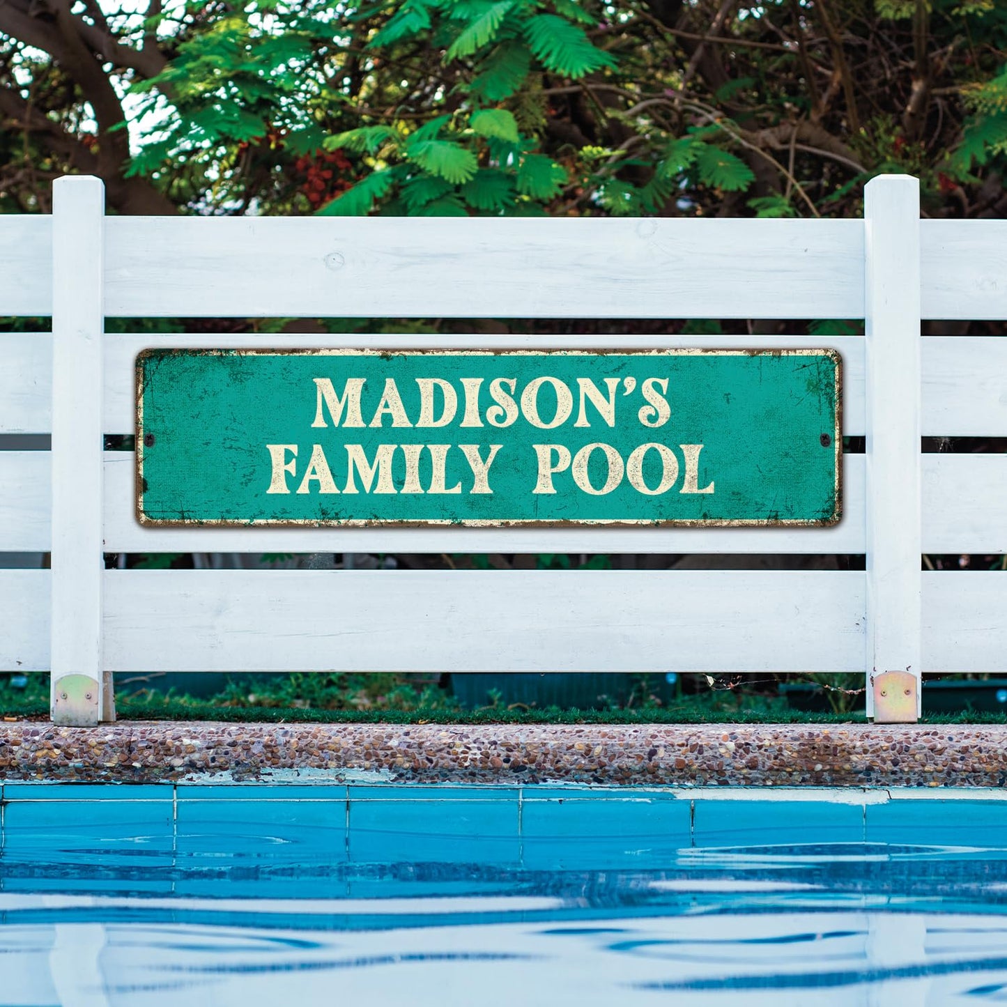 Custom Rustic Sign, Personalized Decor Street Signs Gift, 40x10 Inches, ACM, Fade Resistant, Made in USA