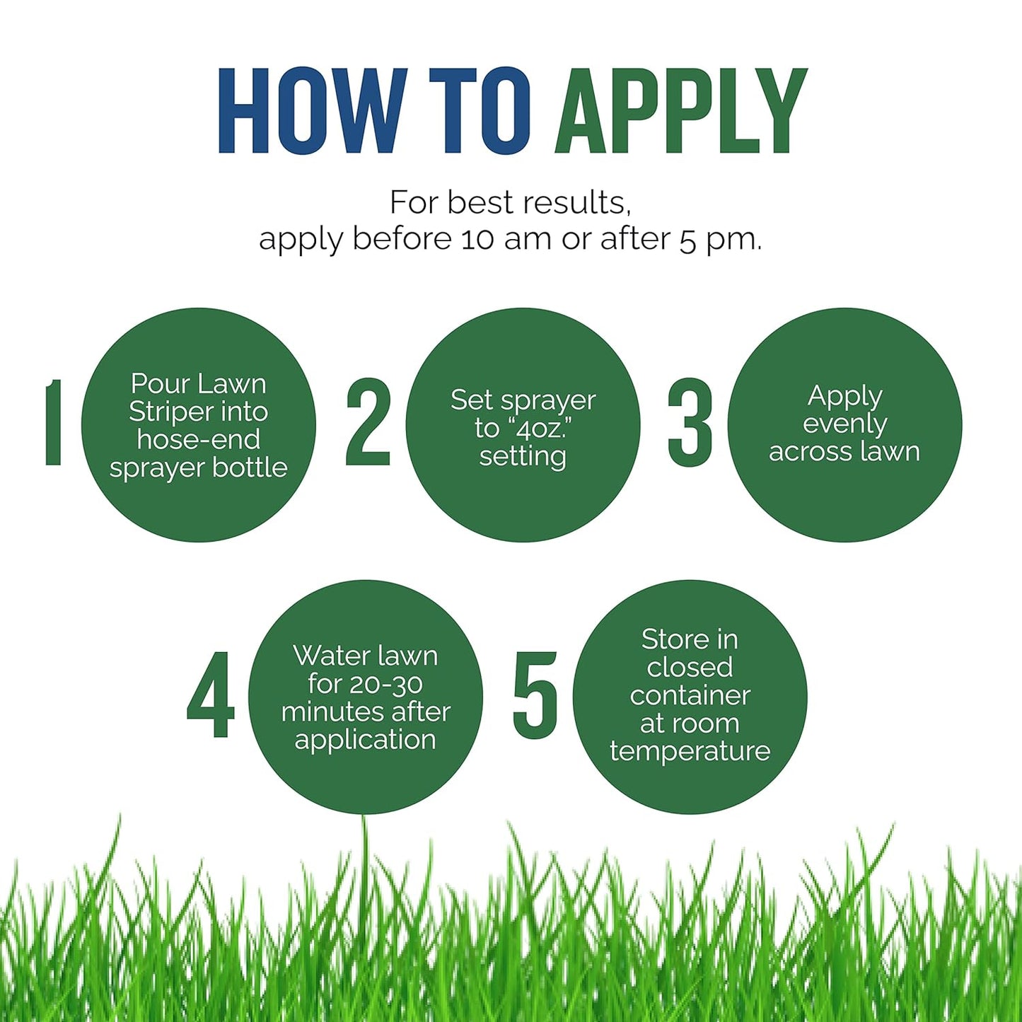 Turf Titan Lawn Striper Hose End – Iron & Nitrogen Fertilizer to Promote Dark-Green, Stripe-Defined Turfs – Kids & Pet Safe, Natural Lawn Fertilizer – Covers up to 8,000 Sq Ft